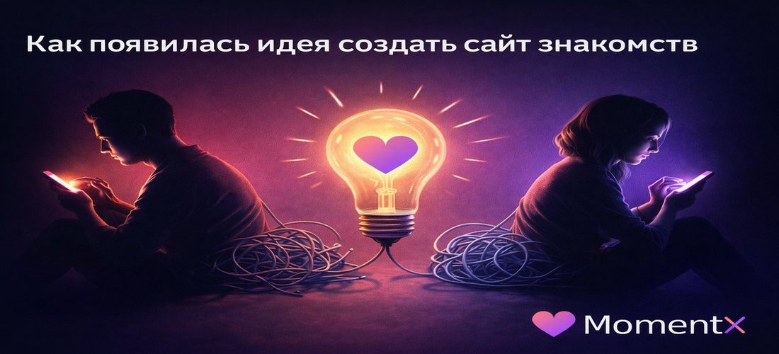 Как появилась идея создать сайт знакомств MomentX