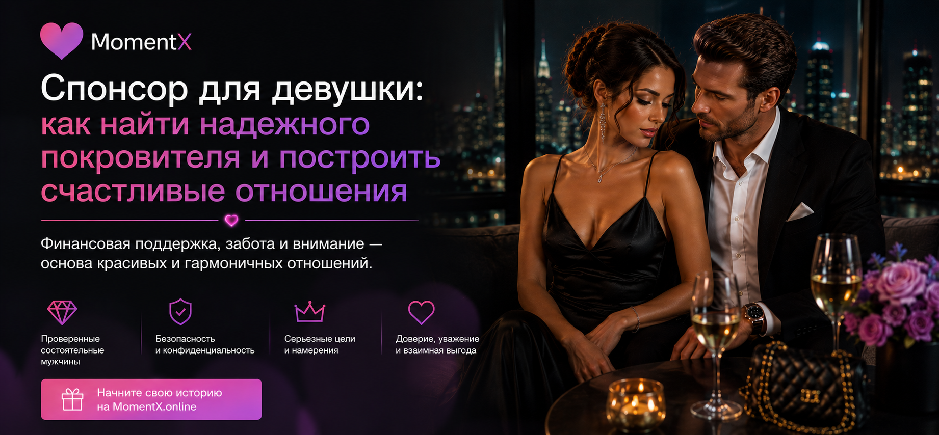 Спонсор для девушки: как найти надежного покровителя и построить счастливые отношения