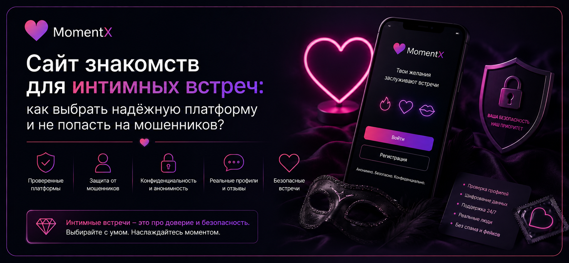 Сайт знакомств для интима: как выбрать надёжную платформу и не попасть на мошенников