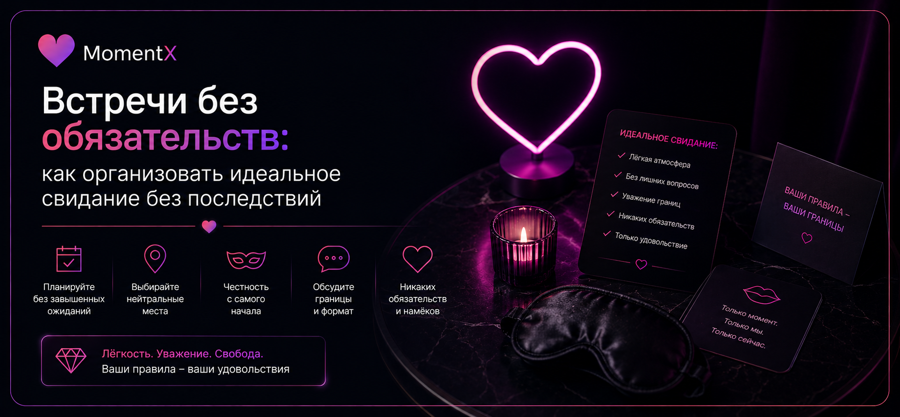 Встречи без обязательств: как организовать идеальное свидание без последствий